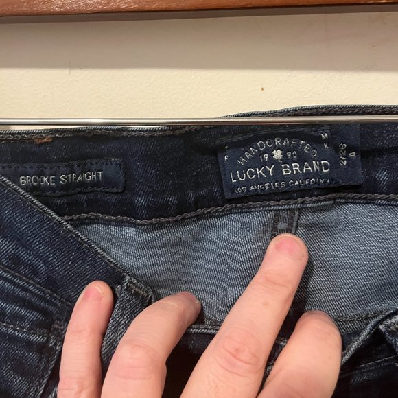 LUCKY BRAND | Women's Brooke Straight Premium Italian Stretch Jeans Blue Size 26 - Picture 9 of 12